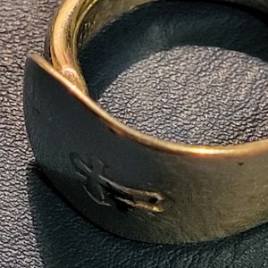 Cross spoon ring sterling silver